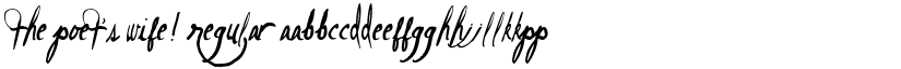 The Poet's Wife! Regular font