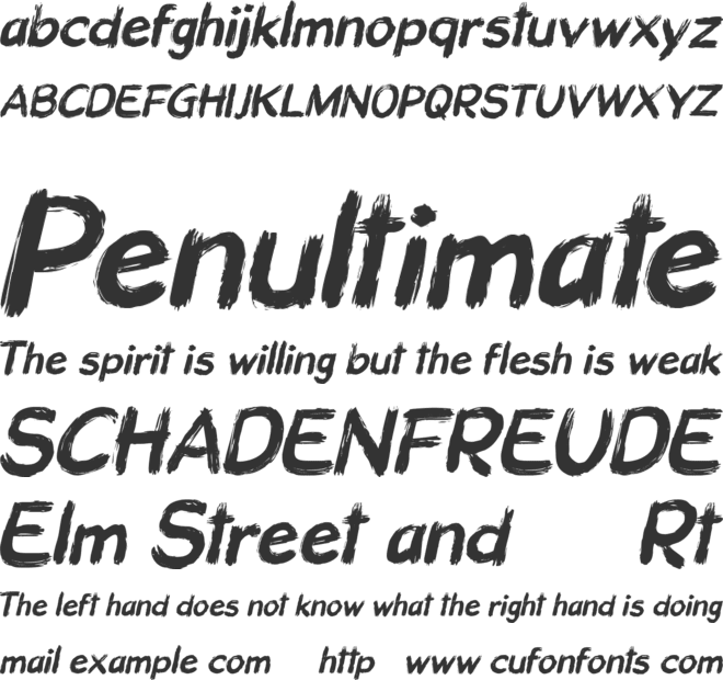Wild Black font preview