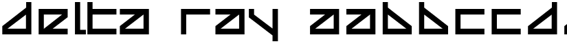 Delta Ray font