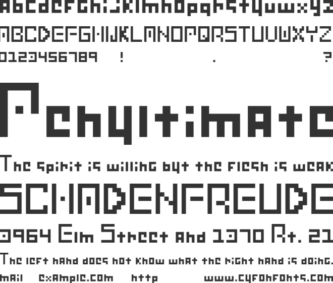 Vault font preview