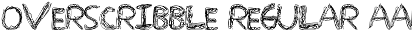 OverScribble Regular font