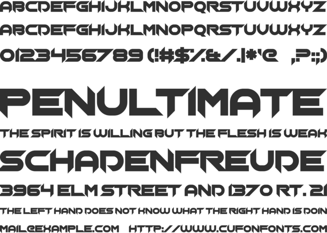 Chopsic font preview