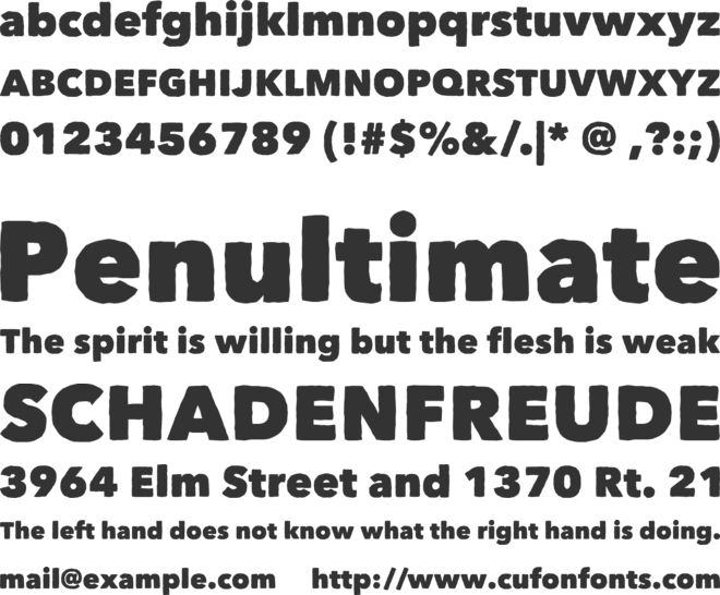 Matiz font preview