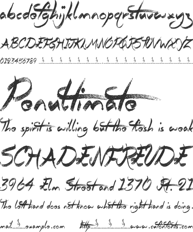 Questionary font preview