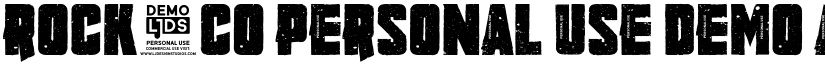 Rock.CO Personal use DEMO font