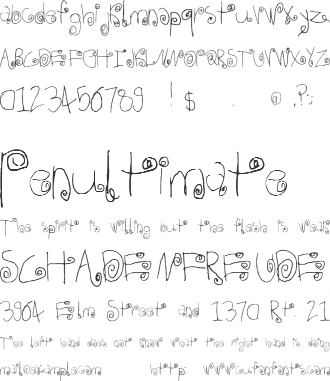 Black Currant font preview