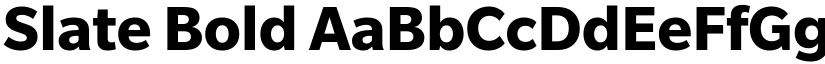 Slate Bold font