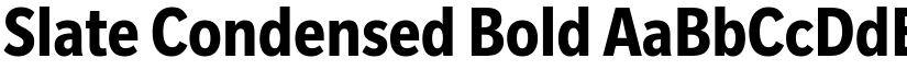 Slate Condensed Bold font