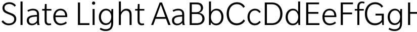 Slate Light font