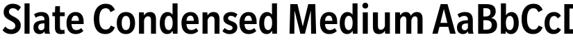 Slate Condensed Medium font