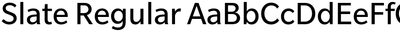 Slate Regular font