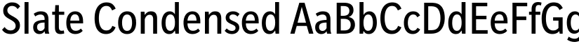 Slate Condensed font