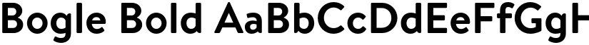 Bogle Bold font