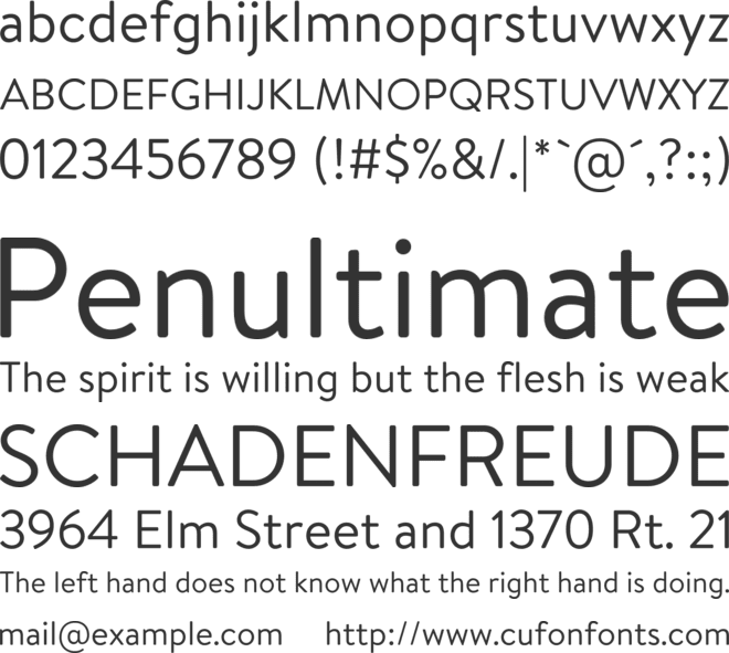 Bogle font preview