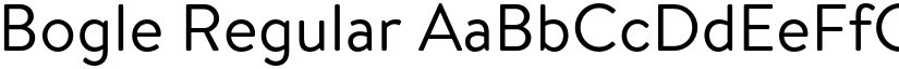 Bogle Regular font