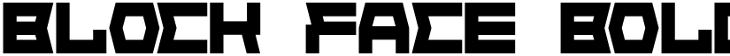 Block Face Bold font