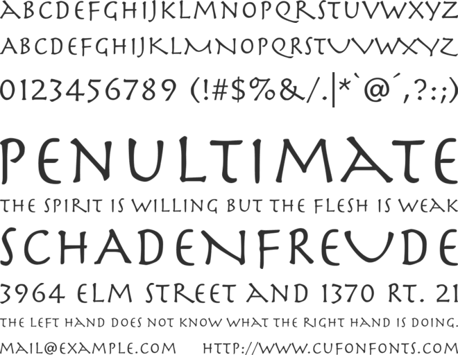 Herculanum LT Pro font preview