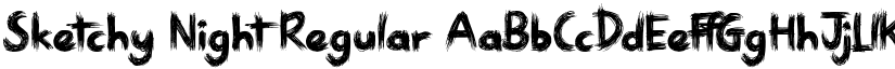 Sketchy Night Regular font