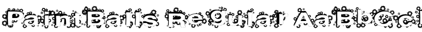 PaintBalls Regular font