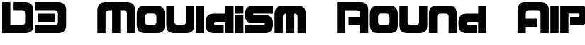 D3 Mouldism Round Alphabet font