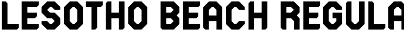Lesotho Beach Regular font
