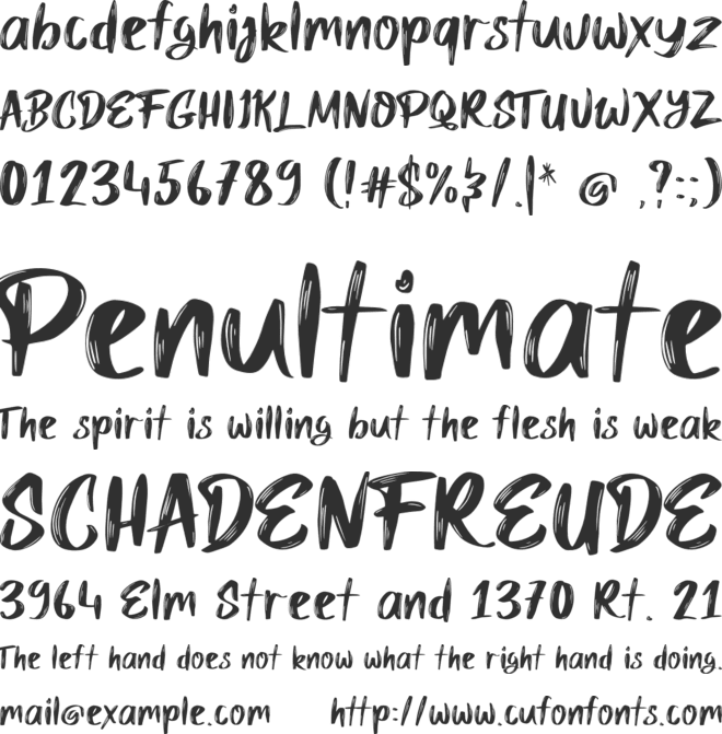Mybread font preview
