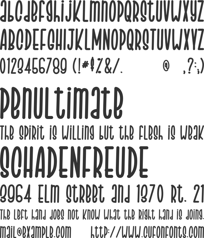 Crosaline Hulok font preview