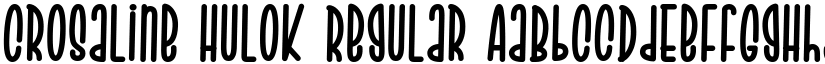 Crosaline Hulok Regular font