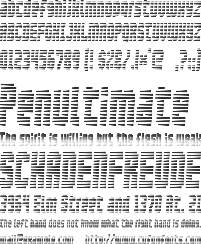 Maximum Security font preview