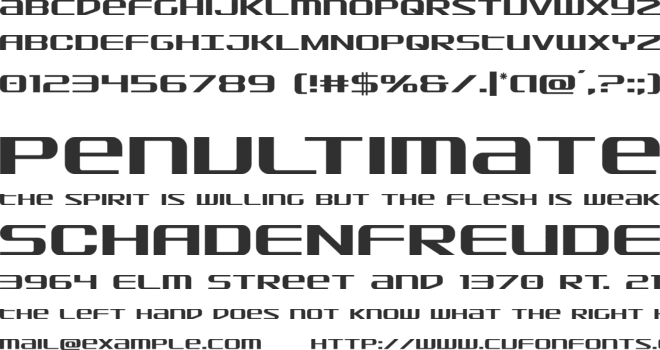 SDF font preview