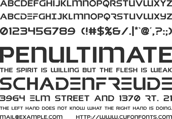 Singapore Sling font preview