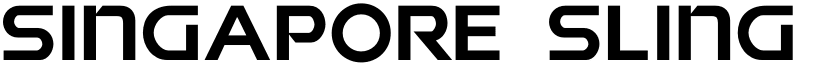 Singapore Sling Regular font