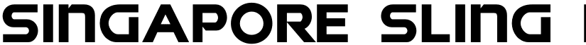 Singapore Sling Bold Bold font