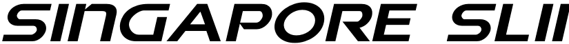 Singapore Sling Expanded Italic Expanded Italic font