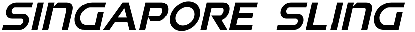 Singapore Sling Italic Italic font