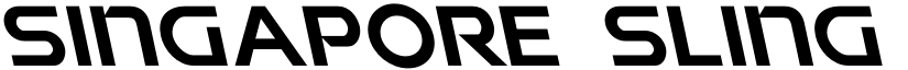 Singapore Sling Leftalic Italic font
