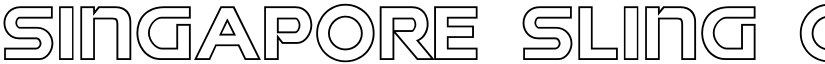 Singapore Sling Outline Regular font
