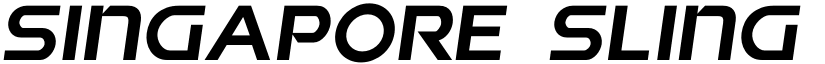 Singapore Sling Semi-Italic Semi-Italic font