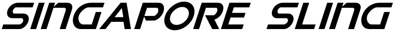 Singapore Sling Super-Italic Italic font