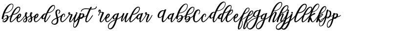 Blessed Script Regular font