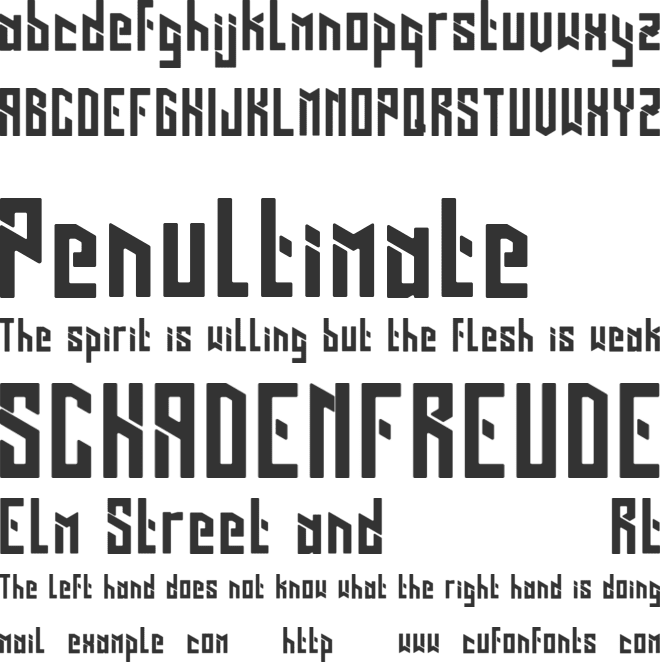 Kimaris font preview