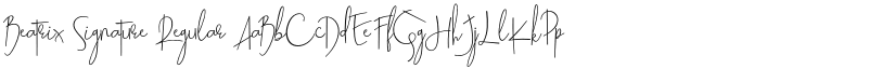 Beatrix Signature font download