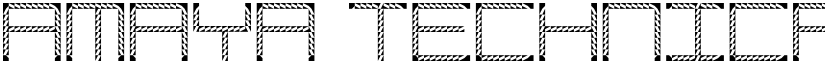 Amaya Technical Etching Regular font