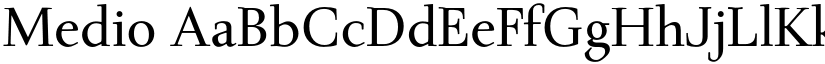 Medio font