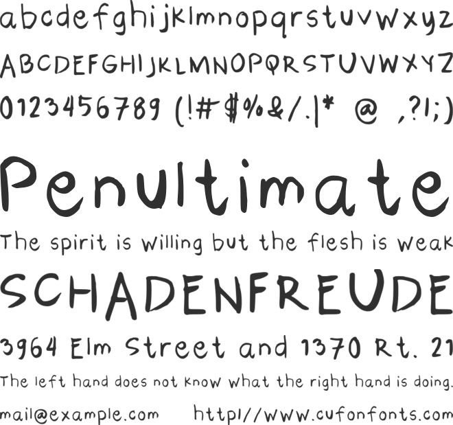 Pippa Handwriting font preview