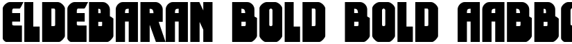 Eldebaran Bold Bold font