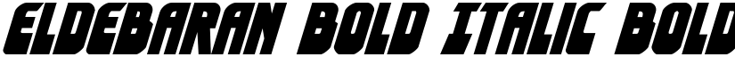 Eldebaran Bold Italic Bold Italic font