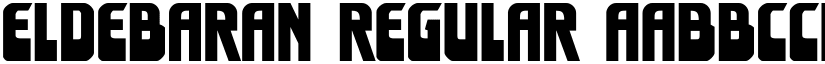 Eldebaran Regular font