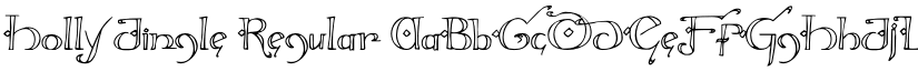 Holly Jingle Regular font