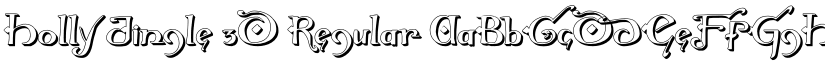 Holly Jingle 3D Regular font